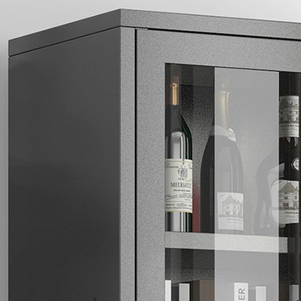 Scandinavian Style Bookshelf Closed Back Bookcase for Study Room with Door