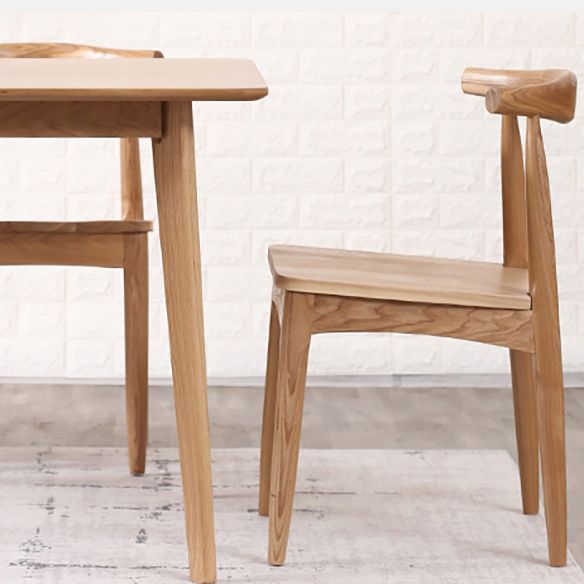 Minimalist Style Dining Table with Fixed Solid Wood Dining Table and Chairs Clearhalo 'Dining Room Sets' 'Dining Tables & Seating' 'dining_room_set' 'furn' 'furn_dining_room_set' 'Furniture' 'furniture_dining_room_set' 'Kitchen & Dining Furniture' 'kitchen&dining_furn' 'kitchen' 1200x1200_3e854ba6-ef38-4069-85fc-b185fbef4fc9