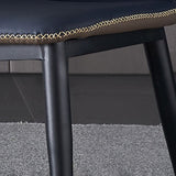 Metal Indoor Upholstered Dining Chair Metallic Finish Wingback Side Chair