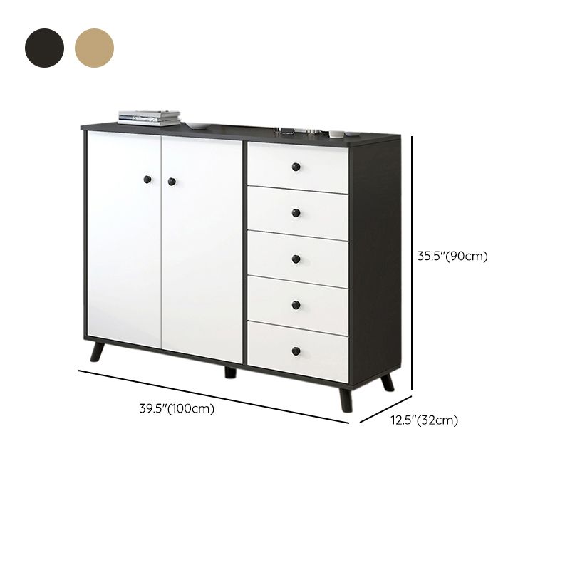 Armadio in legno fabbricato mobile moderno accento con porta e cassetto