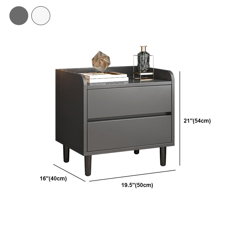 Nightand en bois contemporain avec tiroirs Accent Table table de chevet