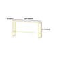 Rectangular Sintered Stone Top Bar Table Luxurious Bar Table with Trestle Base in Gold Clearhalo 'Bar Furniture' 'Bar Tables' 'bar_tables' 'furn' 'furn_bar_tables' 'Furniture' 'Kitchen & Dining Furniture' 1200x1200_3e8a80e4-f8b4-4531-8a49-e5e6bd21f6bb