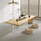 Contemporary 1 Single Coffee Cocktail Table in Pine Wood with 2 Legs Clearhalo 'Coffee & Accent Tables' 'Coffee Tables' 'coffee_tables' 'furn' 'furn_coffee_tables' 'Furniture' 'Living Room Furniture' 1200x1200_3e8ae8a9-a5a8-4c83-90a1-217bf3f93d0f