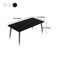 Stone Top Rectangle Dinette Table Traditional Luxury Metal Tripod Base Dining Table Clearhalo 'Dining Tables & Seating' 'Dining Tables' 'dining_table' 'furn' 'furn_dining_table' 'Furniture' 'furniture_dining_table' 'Kitchen & Dining Furniture' 'kitchen' 'kitchen_dining_table' 1200x1200_3e8c2ce5-b2a5-4308-9c49-4c2d2e5fa0dc