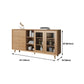 Madera de álamo de arena del aparador contemporáneo sin angustia con los cajones Credenza Gabinetes