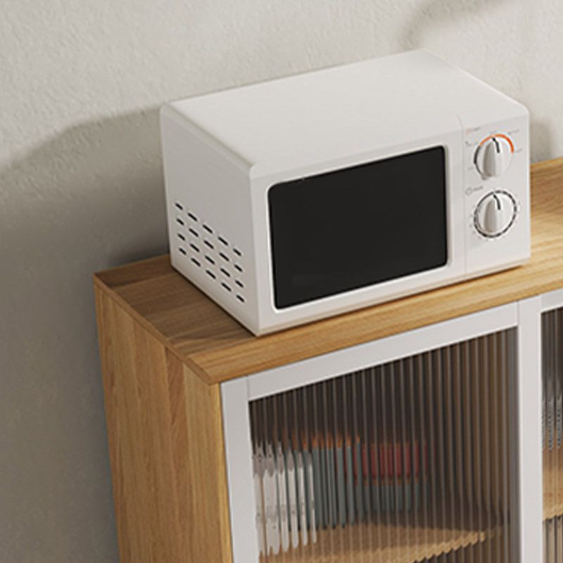 Modern Style Sideboard Engineered Wood Sideboard with Glass Door Clearhalo 'buffet_sideboard' 'Buffets & Sideboards' 'furn' 'furn_buffet_sideboard' 'Furniture' 'Kitchen & Dining Furniture' 1200x1200_3e9040c3-69e1-4d68-ada4-65e510fc2b5c