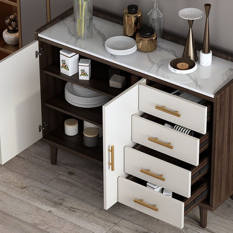 Mesa de piedra del gabinete del aparador glamoroso con piernas para la cocina