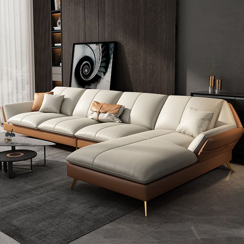 Collapsible Armrest Cushioned Backrest Sofa Bed Sponge Padded Sofa Clearhalo 'furn' 'furn_sectionals' 'Furniture' 'Living Room Furniture' 'Sectionals' 1200x1200_3e920e51-cf3c-4906-973f-32db4294ee3c