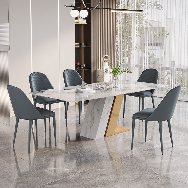 1/2/5/7 Pieces Dining Table Set with Sintered Stone Top Dining Table Furniture Clearhalo 'Dining Room Sets' 'Dining Tables & Seating' 'dining_room_set' 'furn' 'furn_dining_room_set' 'Furniture' 'furniture_dining_room_set' 'Kitchen & Dining Furniture' 1200x1200_3e93afbb-265c-4762-b94b-4b61b05574c7