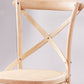 Cross Back Side Chair Traditional Wood Dining Kitchen Room Chair