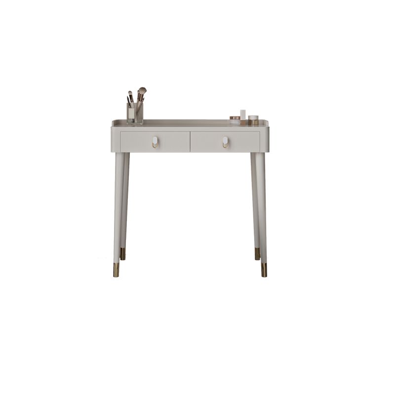 Contemporary Makeup Vanity Set Wood Dressing Table with Drawer