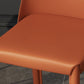 Upholstered Side Chair Modern Faux Leather Armless Dining Chairs