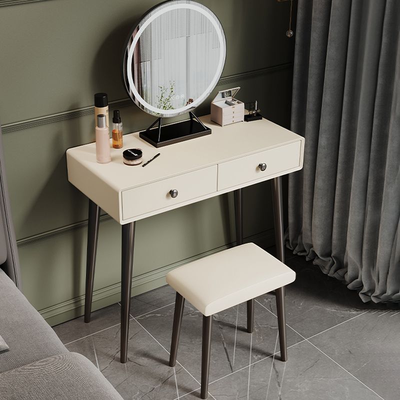 Witte houten top make-up ijdelheid met lade voor slaapkamer 29.53 "