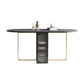 Modern Style Rectangle Dining Table Sintered Stone Drop-Leaf 59" Table for Home Use Clearhalo ' dining_table' 'Dining Tables & Seating' 'Dining Tables' 'furn' 'furn_dining_table' 'Furniture' 'furniture_dining_table' 'Kitchen & Dining Furniture' 'kitchen&dining_furn' 'kitchen' 'kitchen_dining_table' 1200x1200_3e9c0f74-a54d-429f-8682-f187dc73c5a0