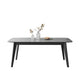 Table à manger extensible rectangulaire Table à manger en pierre moderne pour salle à manger