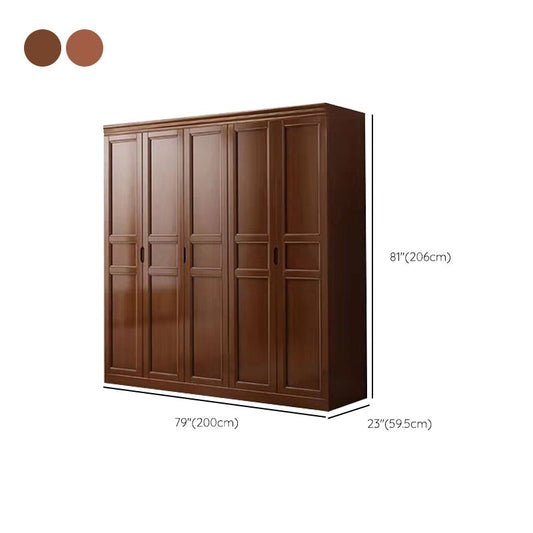 Matte Finish Cabinet for Bedroom Traditional Rubberwood Storage Cabinet