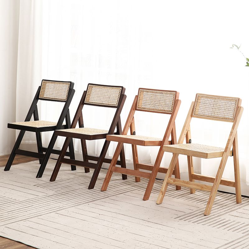 Contemporary Style Folding Side Chair Armless Open Back Chairs with Wooden Legs Clearhalo ' kitchen&dining_furn' 'Dining Chairs' 'Dining Tables & Seating' 'dining_chair' 'furn' 'furn_dining_chair' 'Furniture' 'furniture_dining_chair' 'Kitchen & Dining Furniture' 'kitchen' 1200x1200_3e9ddee9-2067-4ecc-a0b1-0941fdbeb5fe