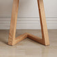 Mesa lateral superior cuadrada de madera sólida 19.7 "de altura Resumen de la mesa de la base de la altura