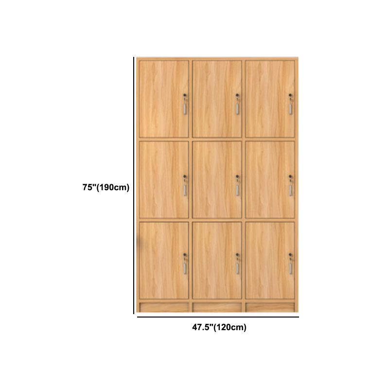 Manufactured Wood Light Wood Finish Cabinet Modern Storage Cabinet with Hinged Door Clearhalo 'Armoires & Wardrobes' 'armoires_wardrobes' 'Bedroom Furniture' 'furn' 'furn_armoires_wardrobes' 'Furniture' 1200x1200_3ea0188b-069d-4853-90ab-a42eec6023d5