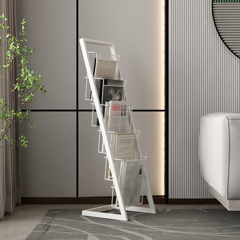 Industrial Ladder Bookcase Metal Vertical Shelf Bookcase for Home Office Clearhalo 'Bookcases' 'furn' 'furn_bookcases' 'Furniture' 'furniture_bookcases' 'kitchen' 'kitchen_bookcases' 'Living Room Furniture' 'Office Furniture' 1200x1200_3ea09c79-a31b-49fb-acdc-96d069da7ef4