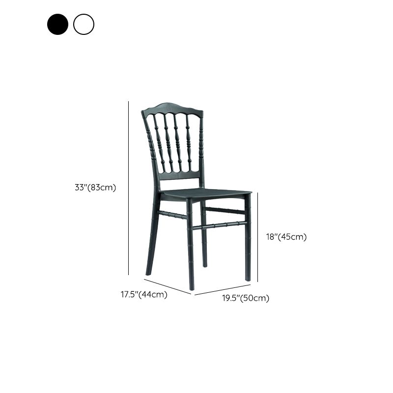 グラムキッチンダイニングサイドチェアプラスチックアームレスチェアウィンザーバックサイドチェア