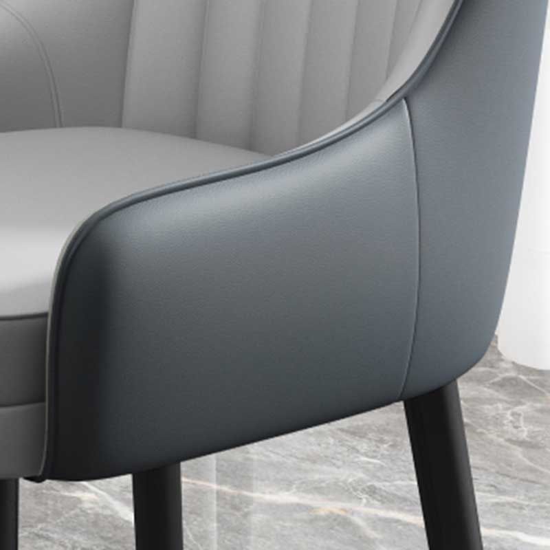 Leather Contemporary Home Side Chair Parsons Chair of 21'' Wide Chairs Clearhalo ' kitchen&dining_furn' 'Dining Chairs' 'Dining Tables & Seating' 'dining_chair' 'furn' 'furn_dining_chair' 'Furniture' 'furniture_dining_chair' 'Kitchen & Dining Furniture' 'kitchen' 1200x1200_3ea63b8b-e339-41d9-b816-18442041e203