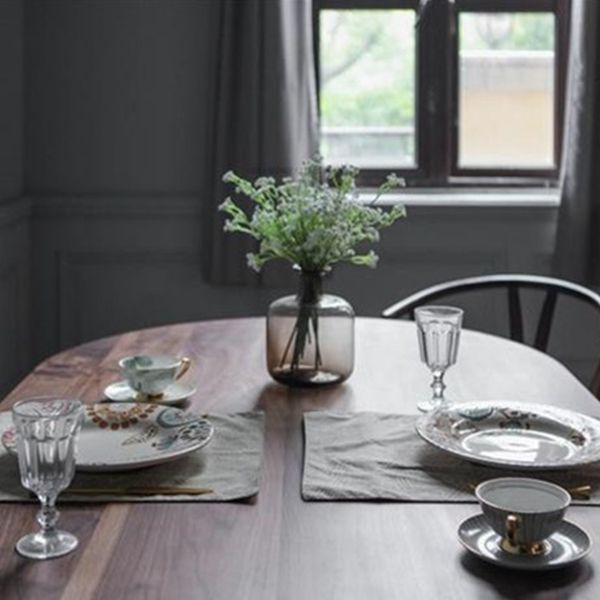 Simple Style Dining Table Solid Wood Oval 4 Legs Base Table for Kitchen and Home Clearhalo ' dining_table' 'Dining Tables & Seating' 'Dining Tables' 'furn' 'furn_dining_table' 'Furniture' 'furniture_dining_table' 'Kitchen & Dining Furniture' 'kitchen&dining_furn' 'kitchen' 'kitchen_dining_table' 1200x1200_3ea97afd-d8de-4aa0-990e-9ba6b29cf049