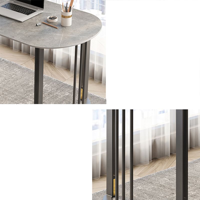 Scrivania di scrittura di pietre industriali 19.7 "W Distanta da ufficio con gambe di ferro