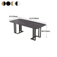 Traditional Luxury Dining Table White and Black Marble Rectangle Dining Table for Home Clearhalo 'Dining Tables & Seating' 'Dining Tables' 'dining_table' 'furn' 'furn_dining_table' 'Furniture' 'Kitchen & Dining Furniture' 1200x1200_3eab0cf7-d0ea-4122-9178-82aa0549d58c