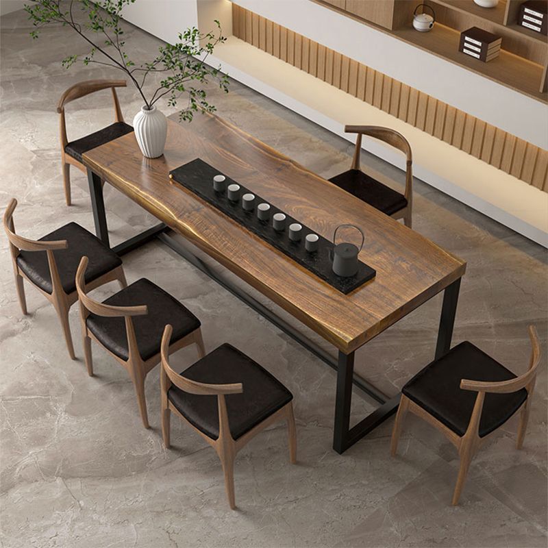 Industrial Rectangular Writing Desk Solid Wood Office Desk for Home Clearhalo 'furn' 'furn_office_desk' 'Furniture' 'Office Desks' 'Office Furniture' 'office_desk' 1200x1200_3eab84a7-97bc-4c52-97d6-e088af124ada