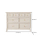 Wooden Storage Chest Dresser Classic Glam Dresser for Bedroom