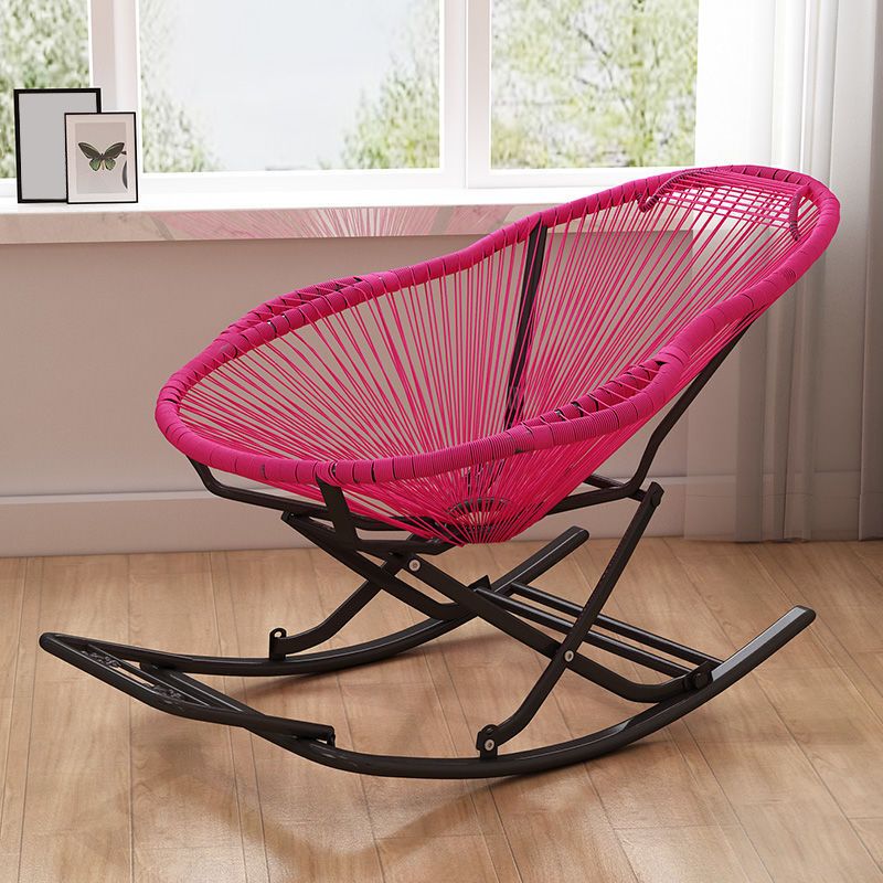 Simple Balcón de hierro Balcón Silla de ocio mecedora de ocio