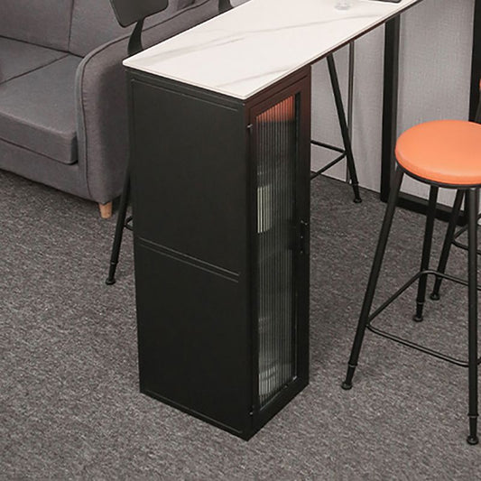 Modern Stone Pub Bar Table Indoor Event and Cocktail Table with Storage Clearhalo 'Bar Furniture' 'Bar Tables' 'bar_tables' 'furn' 'furn_bar_tables' 'Furniture' 'furniture_bar_tables' 'Kitchen & Dining Furniture' 1200x1200_3eae7f98-783c-40b1-919f-b511b99d18be