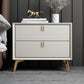 Solid Wood Accent Table Nightstand Glam Night Table with 2-Drawer Clearhalo 'Bedroom Furniture' 'furn' 'furn_night_stand' 'Furniture' 'night_stand' 'Nightstands' 1200x1200_3eafab69-72db-4768-bffd-e612c0c971bb