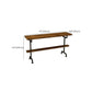 Industrial Wood Bar Table Trestle Base Dining Table for Kitchen Living Room Clearhalo 'Bar Furniture' 'Bar Tables' 'bar_tables' 'furn' 'furn_bar_tables' 'Furniture' 'Kitchen & Dining Furniture' 1200x1200_3eafb49f-5317-4e49-88bb-19171349f0a3
