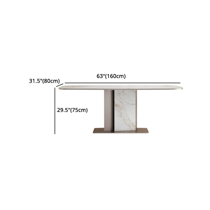 Luxury Sintered Stone Top Dining Set 1/2/5/6/7 Pieces Rectangle Dining Table with Chairs Clearhalo 'Dining Room Sets' 'Dining Tables & Seating' 'dining_room_set' 'furn' 'furn_dining_room_set' 'Furniture' 'furniture_dining_room_set' 'Kitchen & Dining Furniture' 1200x1200_3eb01516-44d2-4396-b70b-af2eda55010b