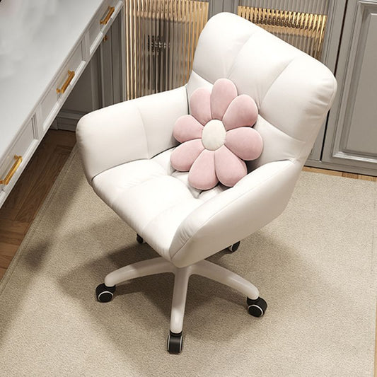 Silla de oficina sin brazo moderna sin angustia silla de diapositiva ergonómica con ruedas