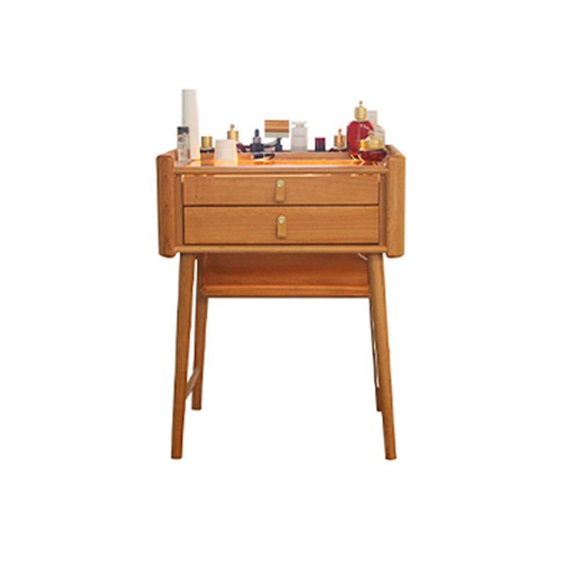29.53" Height Wood Vanity Makeup Table Vanity Mirrorl with Drawers for Bedroom