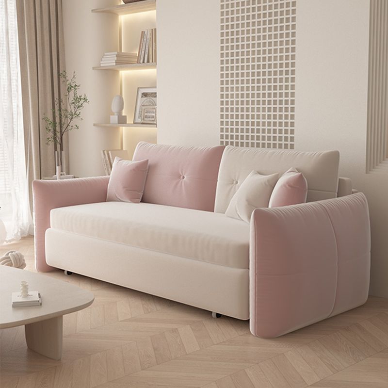 Contemporary Foldable Futon Sleeper Pink Futon Sleeper Sofa Bed