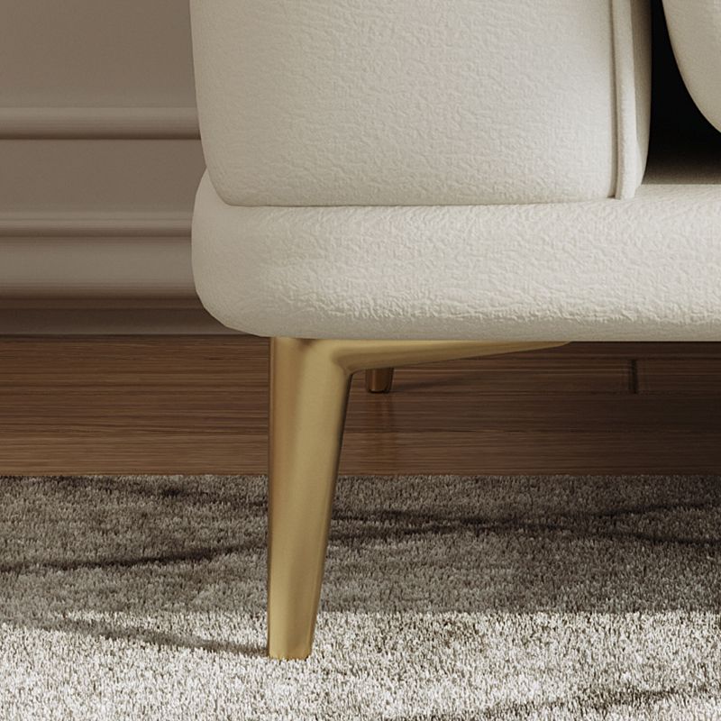 Modern Style Solid Wood Material Base Cloth Art & Leather Rice White Rectangular Sofa Clearhalo 'furn' 'furn_sofas' 'Furniture' 'furniture_sofas' 'kitchen' 'kitchen_sofas' 'Living Room Furniture' 'Sofa' 'sofas' 1200x1200_3eb656a6-cb1e-4372-9a57-d07d38e8b959