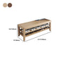Rectangle 11.8" Wide Entryway Bench with Storage Solid Wood Seating Bench in Rubberwood Clearhalo 'Benches' 'Chairs & Seating' 'furn' 'furn_benches' 'Furniture' 'Living Room Furniture' 1200x1200_3eb957df-9908-4b02-bfe2-a75979c9a39f
