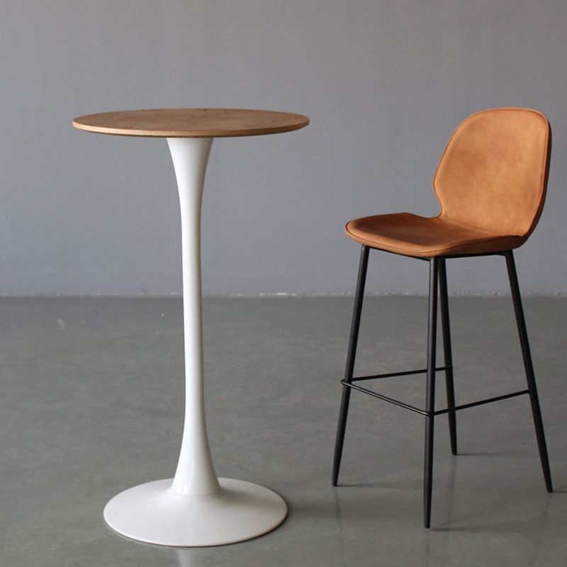 Industrial Style Bar-stool PU Leather Counter Bar Stool with Metal Legs for Kitchen Clearhalo 'Bar Furniture' 'Bar Stools' 'bar_stools' 'furn' 'furn_bar_stools' 'Furniture' 'furniture_bar_stools' 'Kitchen & Dining Furniture' 1200x1200_3ebd08f9-c176-473c-98a7-adcd371e16f7