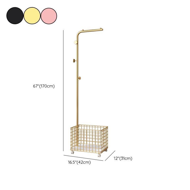 Modern Hall Tree Color sólido 4 ganchos de abrigo Pastilla de capa de metal para dormitorio