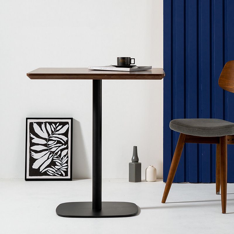 Industrial Square Dining Table Pedestal Dining Table for Home Kitchen Dinner Clearhalo ' dining_table' 'Dining Tables & Seating' 'Dining Tables' 'furn' 'furn_dining_table' 'Furniture' 'furniture_dining_table' 'Kitchen & Dining Furniture' 'kitchen&dining_furn' 'kitchen' 'kitchen_dining_table' 1200x1200_3ebf06ad-4c55-4029-966e-9c5b654efd7e