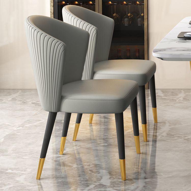 Indoor Scandinavian Side Chair Upholstered Wingback Wood Dining Room Chair (Set of 2) Clearhalo ' kitchen&dining_furn' 'Dining Chairs' 'Dining Tables & Seating' 'dining_chair' 'furn' 'furn_dining_chair' 'Furniture' 'furniture_dining_chair' 'Kitchen & Dining Furniture' 'kitchen' 1200x1200_3ebfa1db-f126-4998-b2fd-21699d3a1cc0