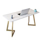 29 "H Glam Office Desk rechthoekig secretaris -bureau met metalen benen