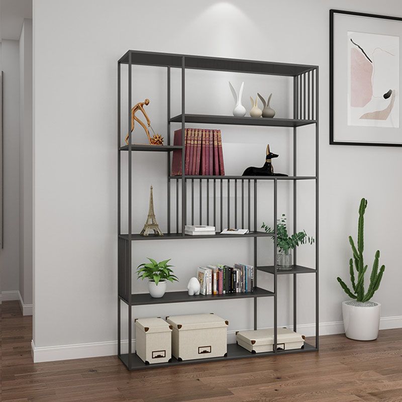Libreria moderna in metallo etagere libreria a ripiana aperta in brunale-70,8 "h x 11,8" w