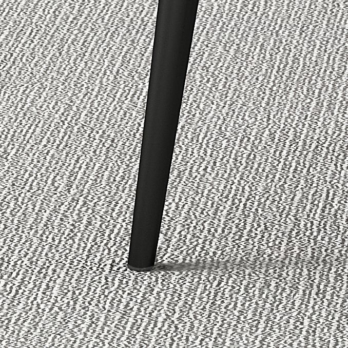 Nordic Style Parsons Dining Chairs Fabric and Faux Leather Chair