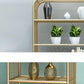 Glam Antique Finish Shelf Bookcase Standard Metal Bookshelf with Shelves Clearhalo 'Bookcases' 'furn' 'furn_bookcases' 'Furniture' 'Office Furniture' 1200x1200_3ec36cd7-adbd-4b37-9310-17f35c03ceeb