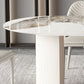 Traditional Luxury Dining Table Sintered Stone Oval Table for Home Clearhalo 'Dining Tables & Seating' 'Dining Tables' 'dining_table' 'furn' 'furn_dining_table' 'Furniture' 'Kitchen & Dining Furniture' 1200x1200_3ec510a9-f0fc-4ca9-9002-de0d8c91bdfa